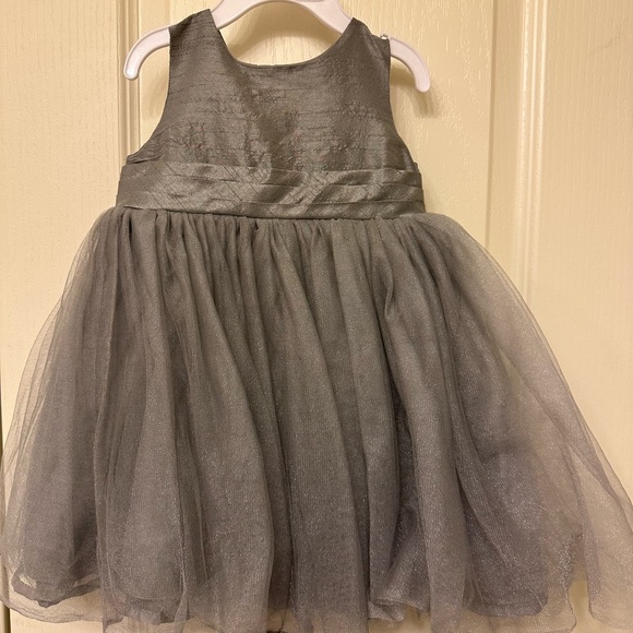 Gray Old Navy dress with Carters Gray and gold sweater. - Picture 3 of 3